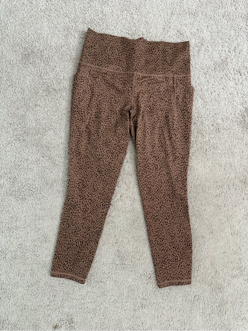 Athleta Brown Leopard Print Leggings